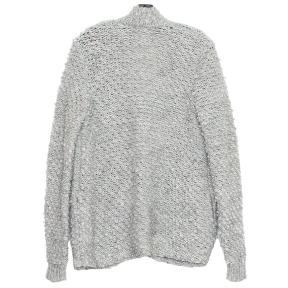 LOFT Womens Cardigan Sweater Wool Alpaca Blend Open Pockets Gray XS Small FE - Picture 2 of 7